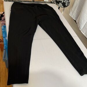 Cuddl duds extra large black, super soft, fleece pants with pockets